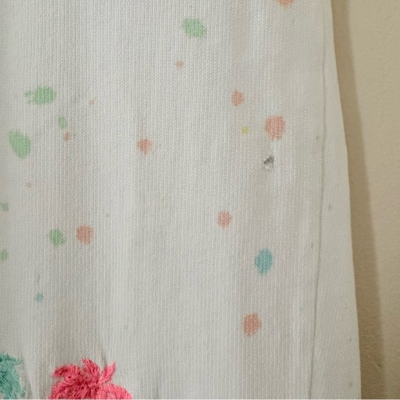 Lilly Pulitzer Mallie paint-splatter jogger pant embroidered palm tree logo M - Picture 7 of 12